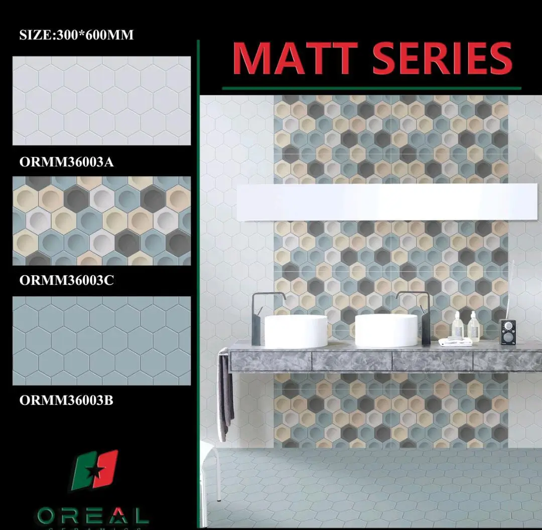 12 × 24 Matt Washroom Tile – Orial Tiles